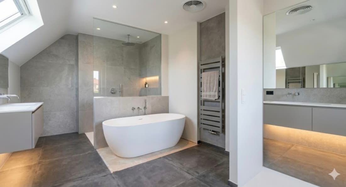 Badkamerrenovatie met inloopdouche